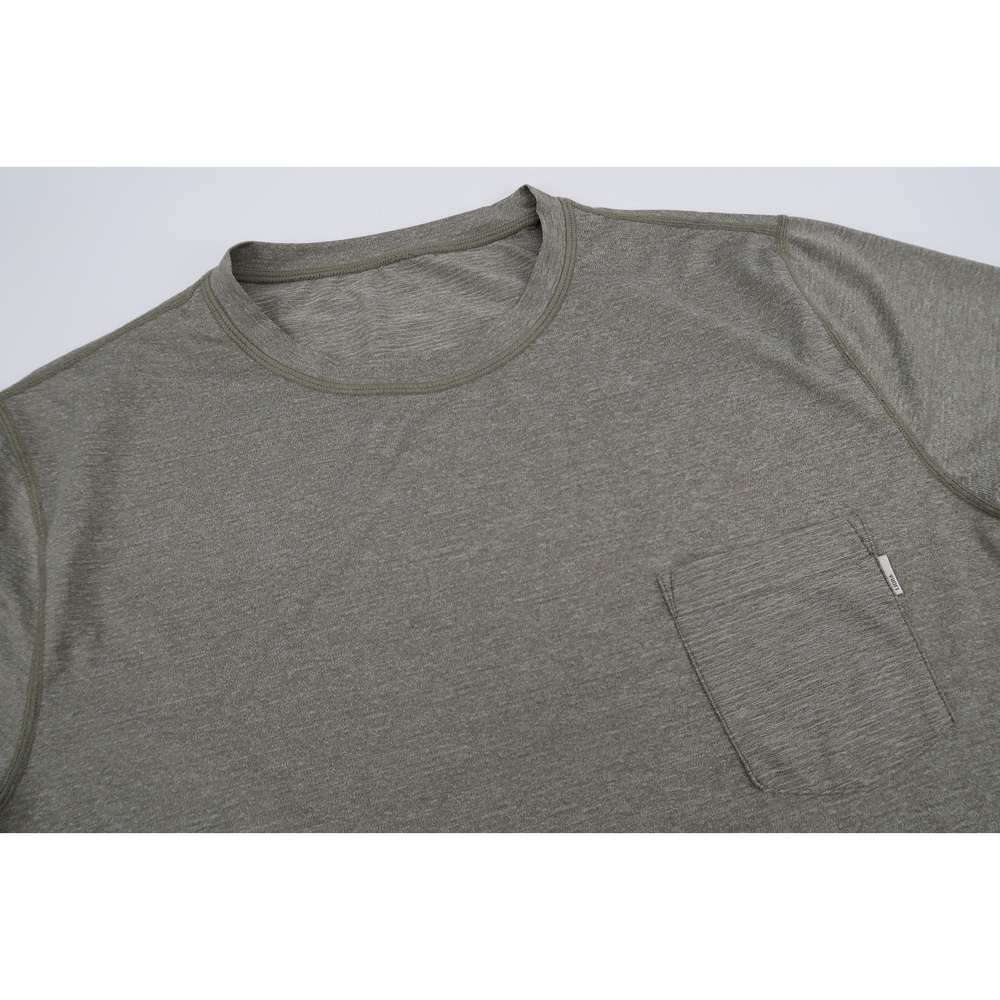 Vuori Shirt Mens Small Green Tradewind Performance Pocket Breathable Stretch Tee